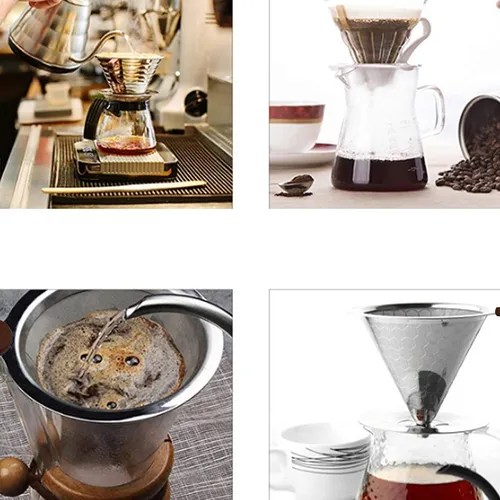 Cafetera Metodo V60 Dripper Filtro Acero Cafe Drip Brewing en venta en