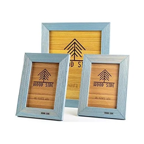 Rustic Wooden Picture Frames Set Of 3 One 8 X 10 And Tw... Cuotas sin