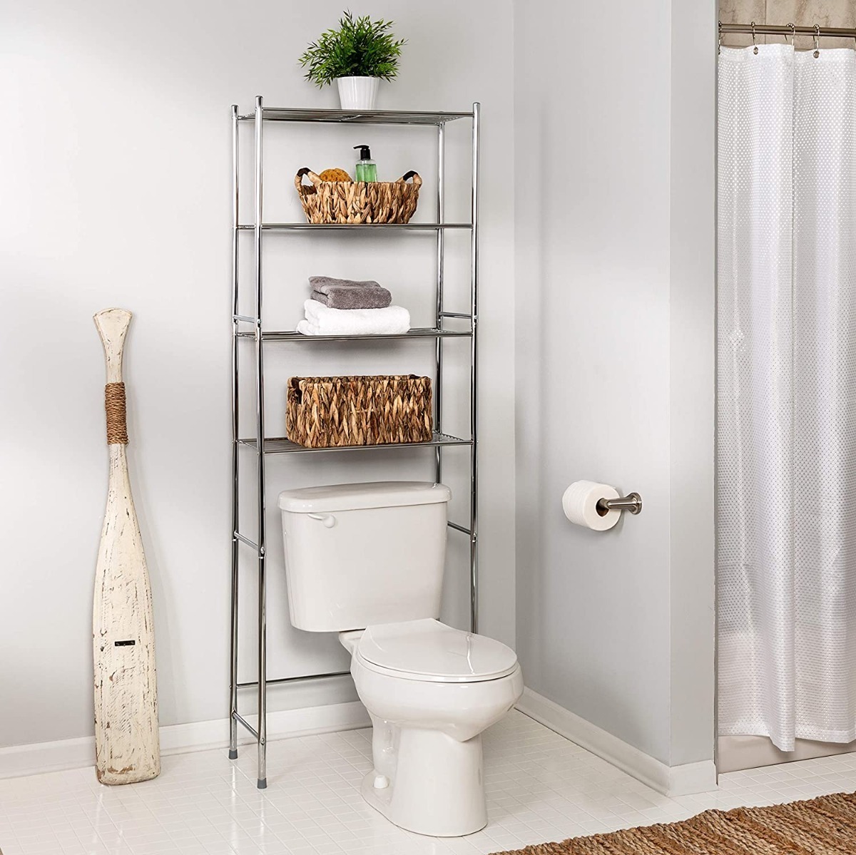 Organizador Para Baño 4 Niveles Cromado 172x61x28 Honey Can Meses sin