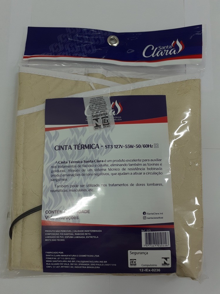 Cinta Térmica Elétrica Para Barriga Santa Clara 110v Ou 220v Mercado