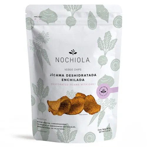Chips de Jícama deshidratada enchilada Nochiola 60g