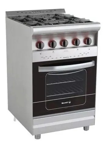Cocina Industrial Morelli Con Visor Y Rejillas Fundicion Acero | Domadordeprecios