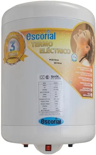 Termotanque Electrico Escorial 55 Lts Carga Inferior Cuotas | Confortnet