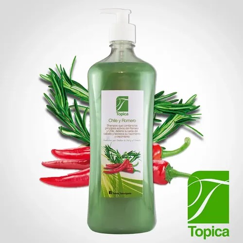 Shampoo De Chile Y Romero 750 Ml Brillo Y Suavidad Meses sin interés