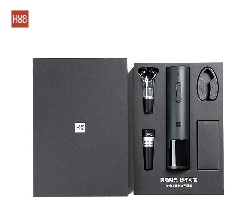 Abridor De Vinho Elétrico Xiaomi Recarregável + Brinde Mercado Livre