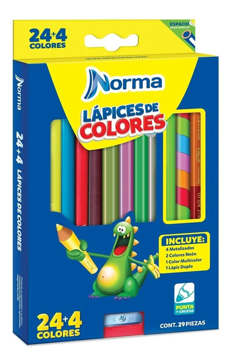 Caja De Colores Norma 24+4 Original oferta! DUE
