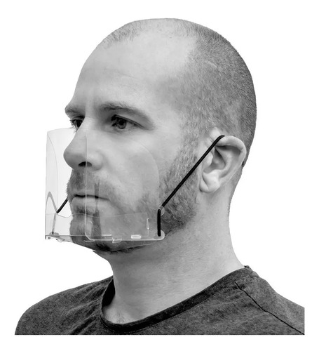 Mascarilla Barbijo Plastico 100% Transparente Tapa Boca | Mercadolibre