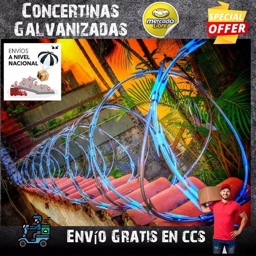 Concertinas Galvanizadas De 6mts Por 45cm De Diametro MercadoLibre