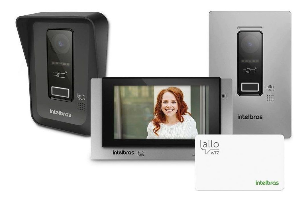 Kit Interfone Camera Wifi Allo Wt7 Intelbras Com Fechadura Mercado Livre