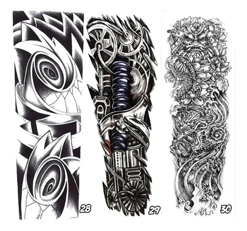 Tattoo Temporary Brazo O Pierna Diseños Alta Calidad 2Und | Cuotas Sin Interés 469_x_500_jpg