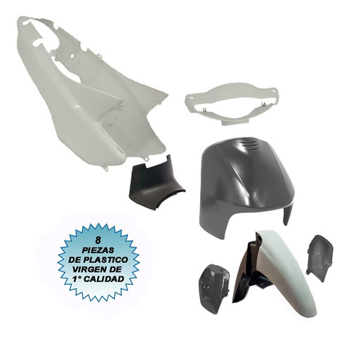 Kit Plasticos Carenado Moto Appia Citi Plus 110 Para Pintar | Envío Gratis