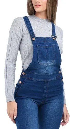Jardinero Jean Mujer Pantalon Oxford Megan | Lenox Indumentaria