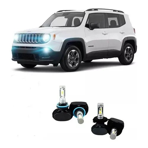 Kit Super Led Jeep Renegade 2016 A 2021 Drl E Farol 9000lmns