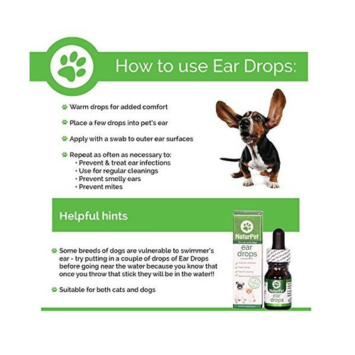 Naturpet Ear Drops La Infección Del Oído Natural Medicina Envío gratis