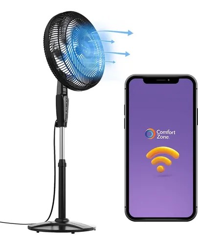 Ventilador Comfort Zone 18 Compatible Con Alexa Wifi Cantidad De Aspas