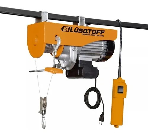 Aparejo Electrico 250 A 500Kg Lusqtoff N2 12 Mts Cable Acero | Tecnofast (It Brokers Sa)