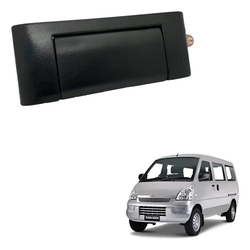 Manija Exterior Corrediza Chevrolet N300 Izquierda Negro Delantera