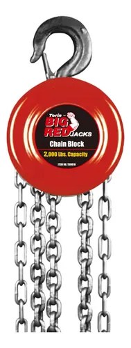 Big Red Hand Chain Hoist 1 Ton 2000 Lbs Capacity Torin Ma... | MercadoLibre