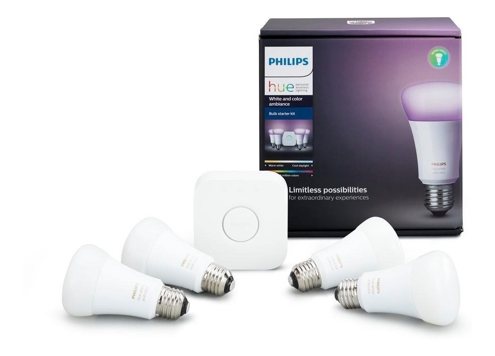 Philips Hue Led Start 4 Lámparas Color 10w A19 E26