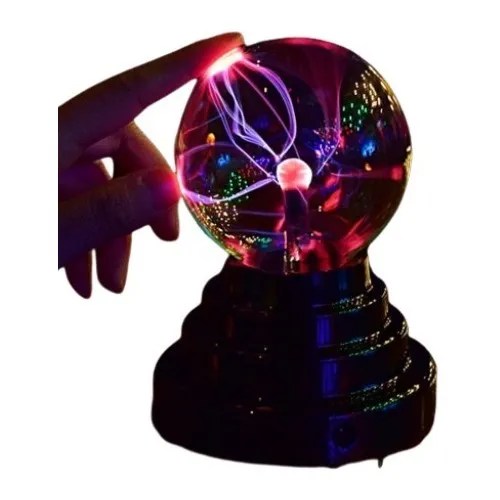 Abajur Luminaria Globo Plasma Bola Cristal Mesa Toque Mágica Frete grátis
