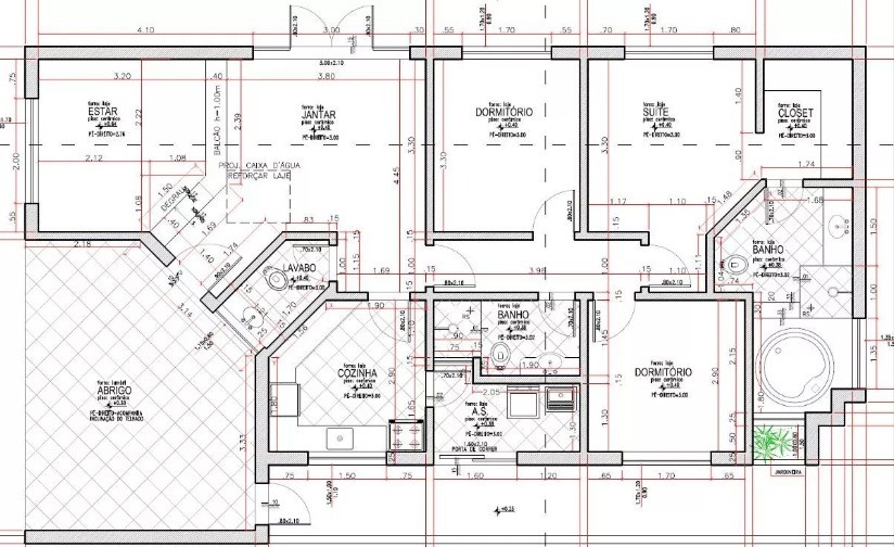 195000 Projetos Residenciais Planta Baixa Autocad 2d E 3d Mercado Livre