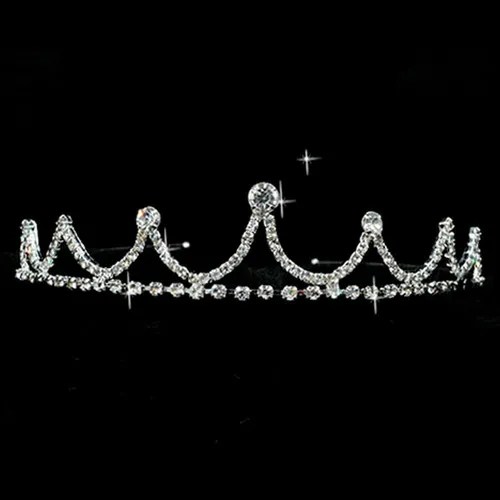 Coroa Tiara Princesa Infantil Enfeite Daminha Casamento Debu Cor Cinza Claro Parcelamento sem