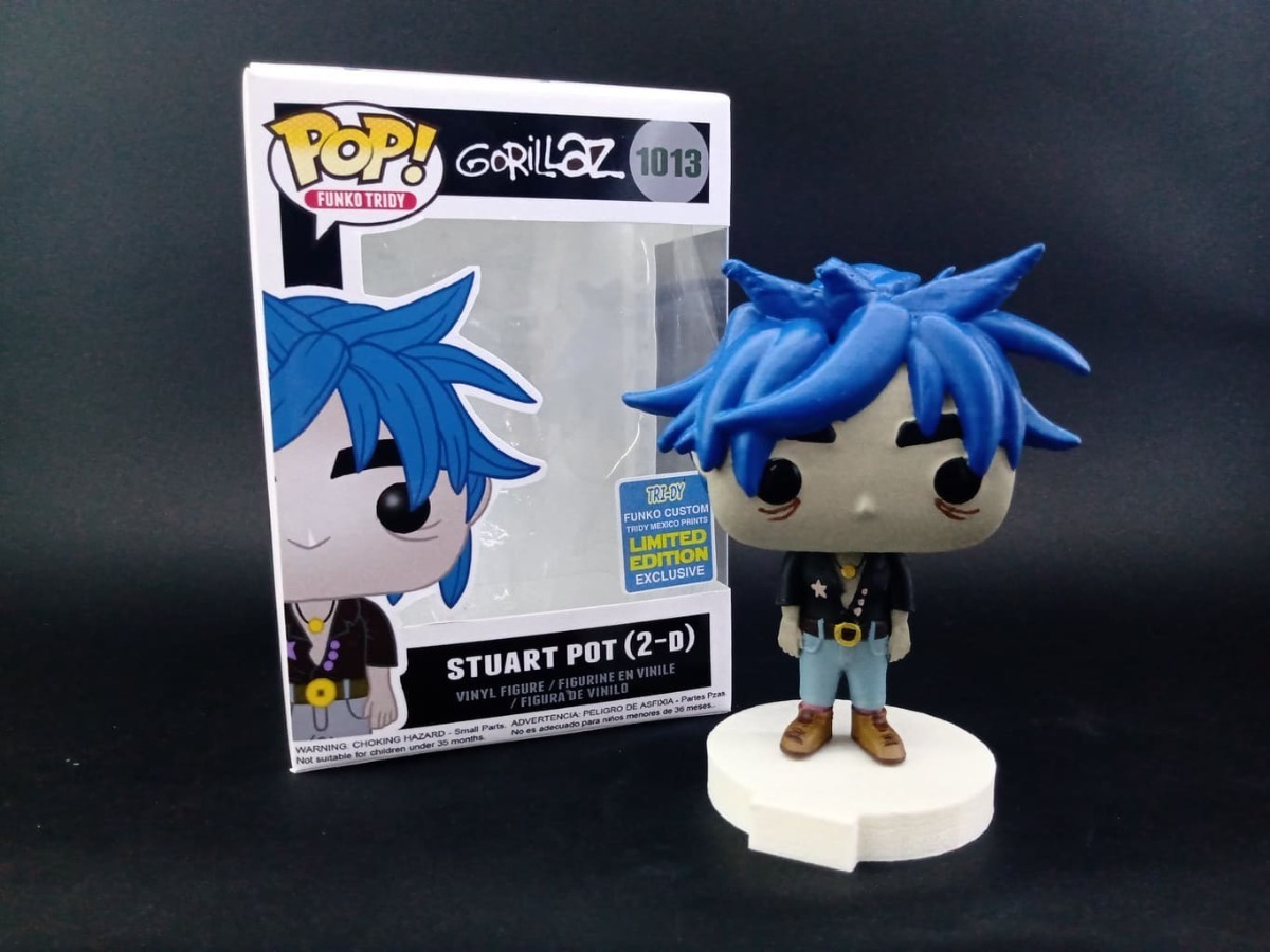 Funko Pop Gorillaz Stuart 2d Custom No Oficial TRIDYMEXICOPRINTS