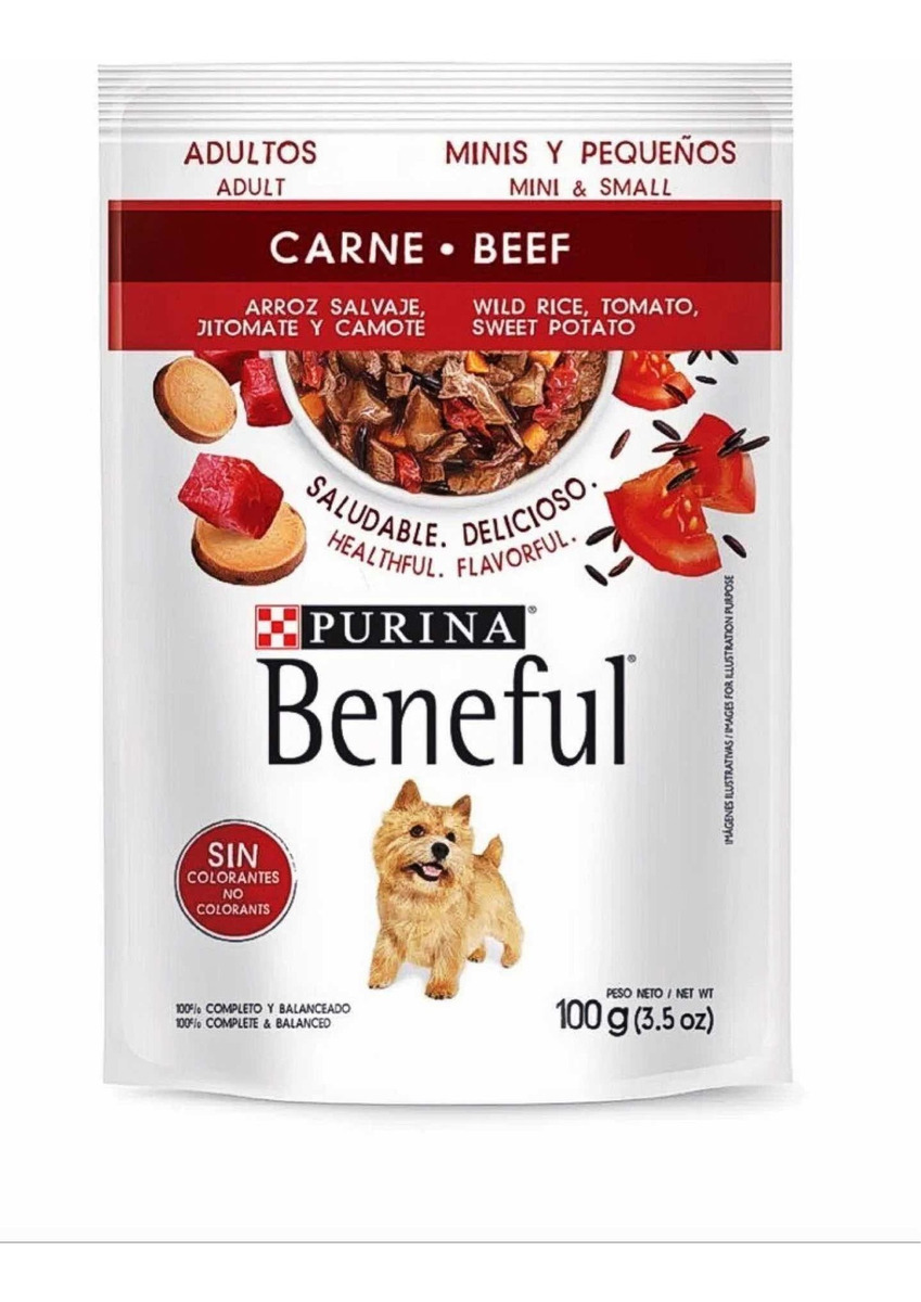 Alimento Para Perro Beneful Pouch Carne Minis Adulto 100gr MERCO