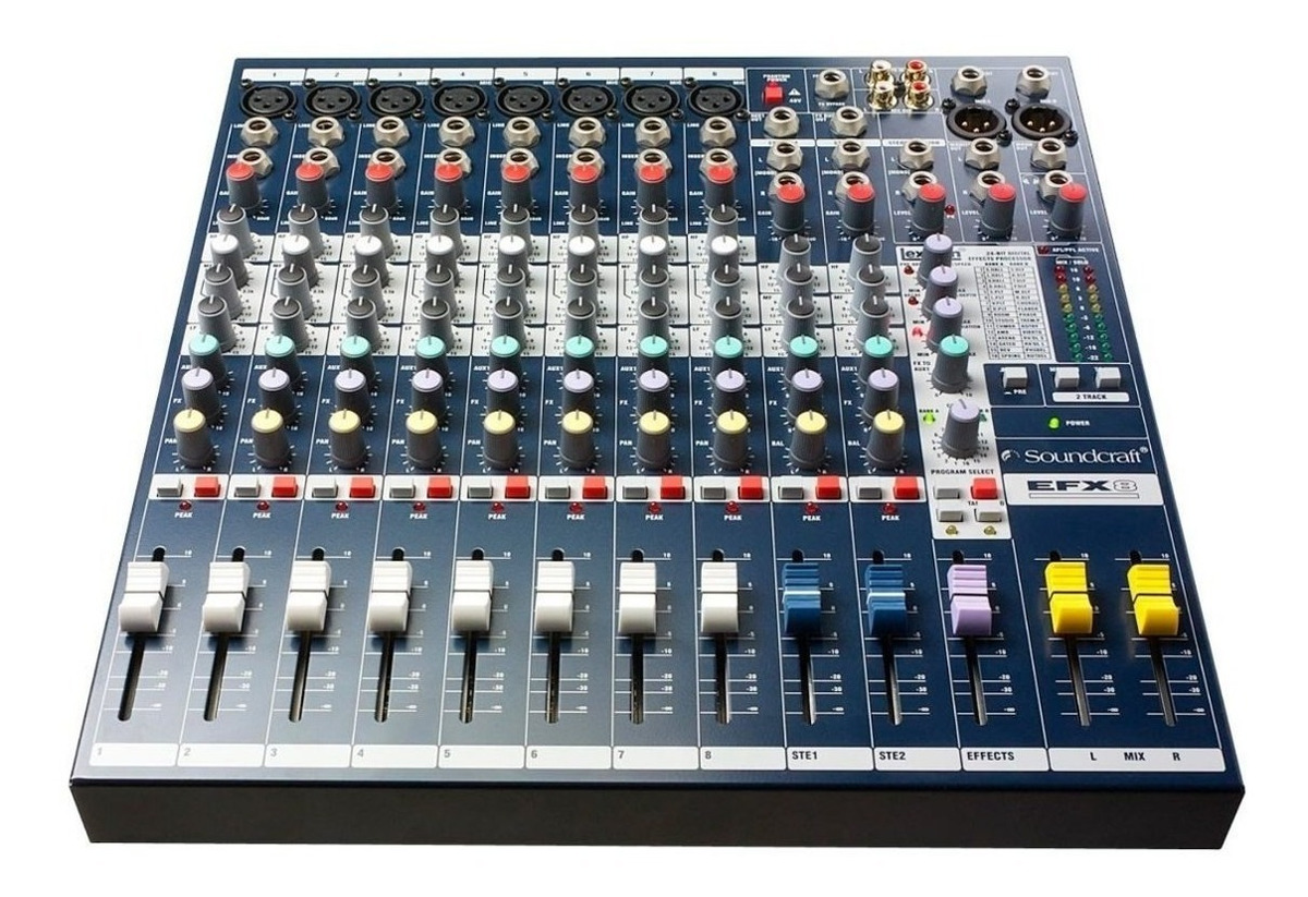 Mezcladora Mixer De 8 Canales Soundcraft Efx8 Nueva Mercado Libre