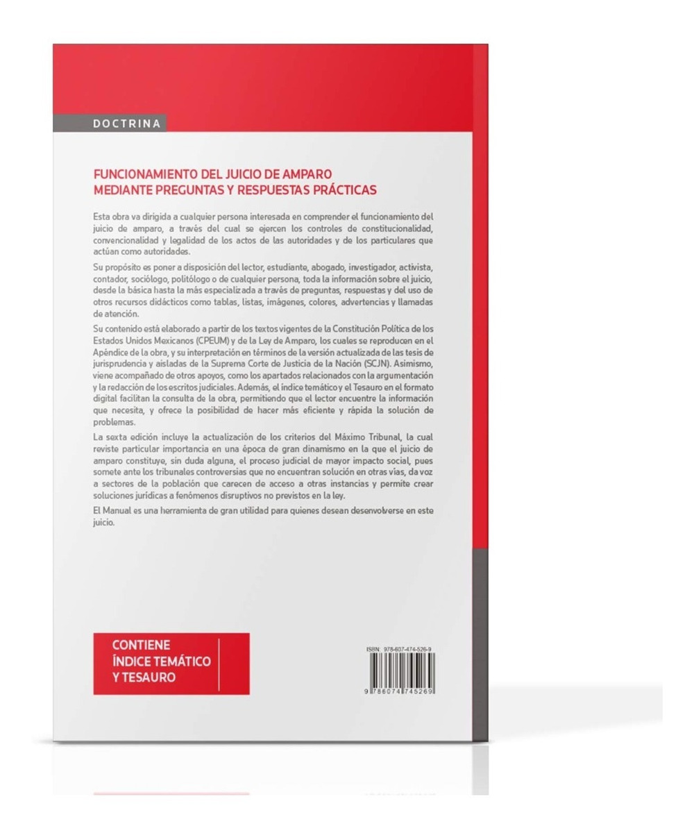 Manual Para Entender El Juicio De Amparo, 6a. Edición Envío gratis