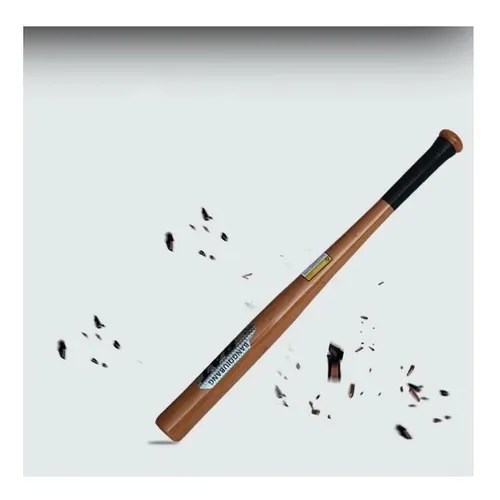 Bate De Beisbol Para Ejercicio Softball De Madera 64cm Cuotas sin interés