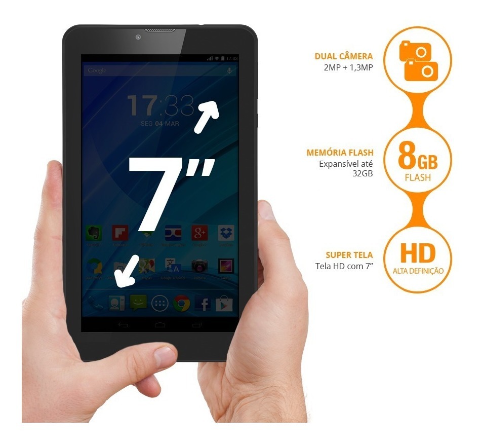 Tablet Multilaser M7 3g Plus Dual Chip Whatsapp Mercado Livre