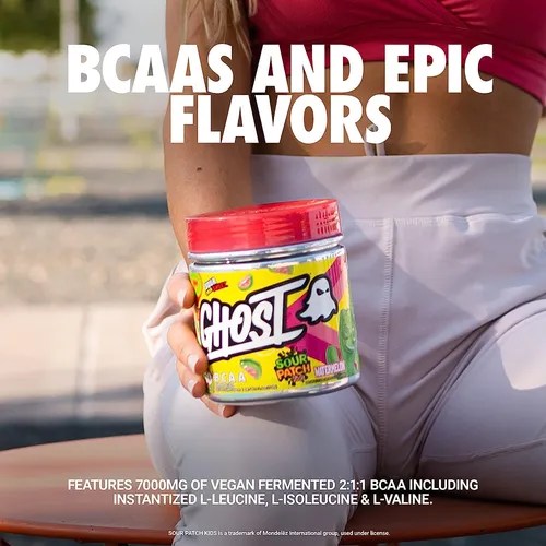 Ghost Bcaa Aminoácidos Sour Patch Kids Blue Raspberry 30 Po en venta en