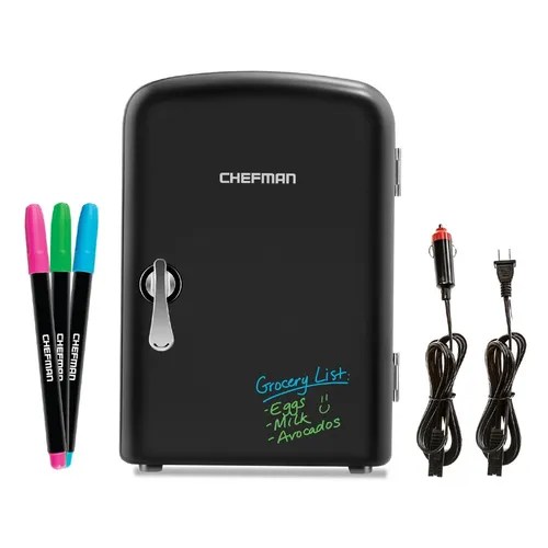 Frigobar Chefman Mini Portátil Pinta Y Borra 2 Litros Negro MercadoLibre