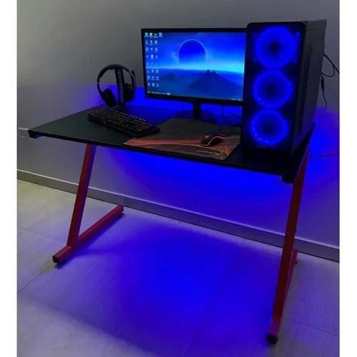 Mesa Escritorio Pc Gamer Ergonomico Reforzado Con Led! | Mercadolibre