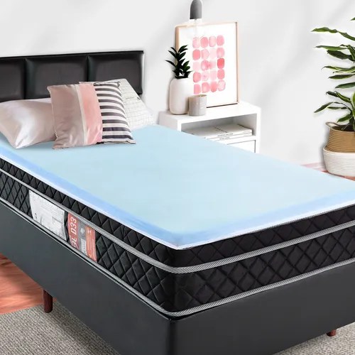 Pillow Top Solteiro De Espuma 4cm Viscoelástico Gel Da Nasa MercadoLivre