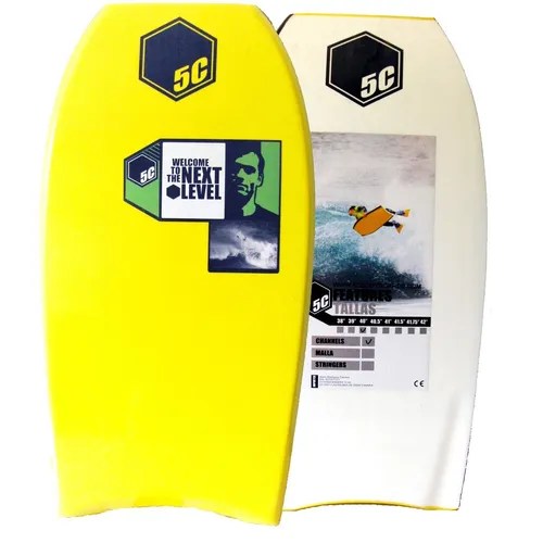 Prancha De Bodyboard Ams 40'' Amarela 5c Bodyboarding Surf