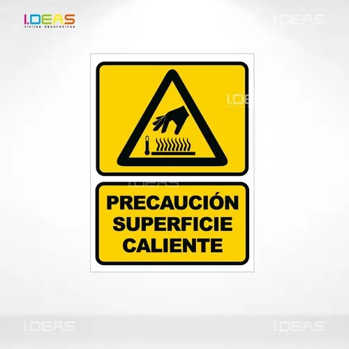Señal Precaución Superficie Caliente Señal Advertencia Señal