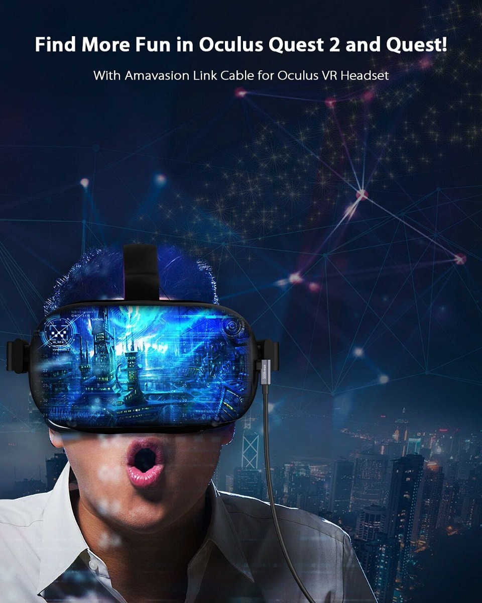 Cabo Link Oculus Quest 2 Amavasion 5m Usb/usbc Mercado Livre