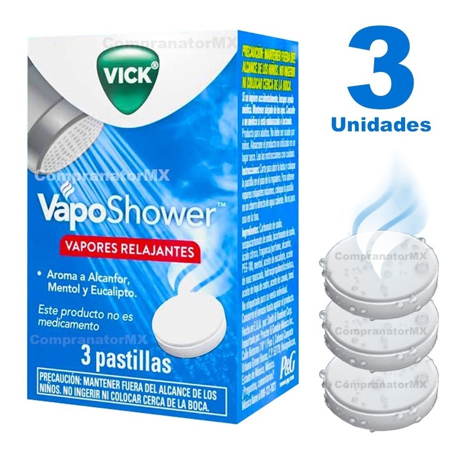 Vick Vapo Shower Pastilla Vaporizadora De Regadera Ducha Spa MercadoLibre