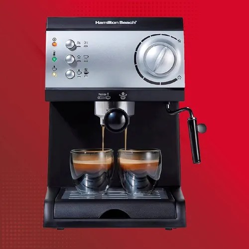 Cafetera Capuccino Espresso Hamilton Beach Doble 2 Tazas Envío gratis