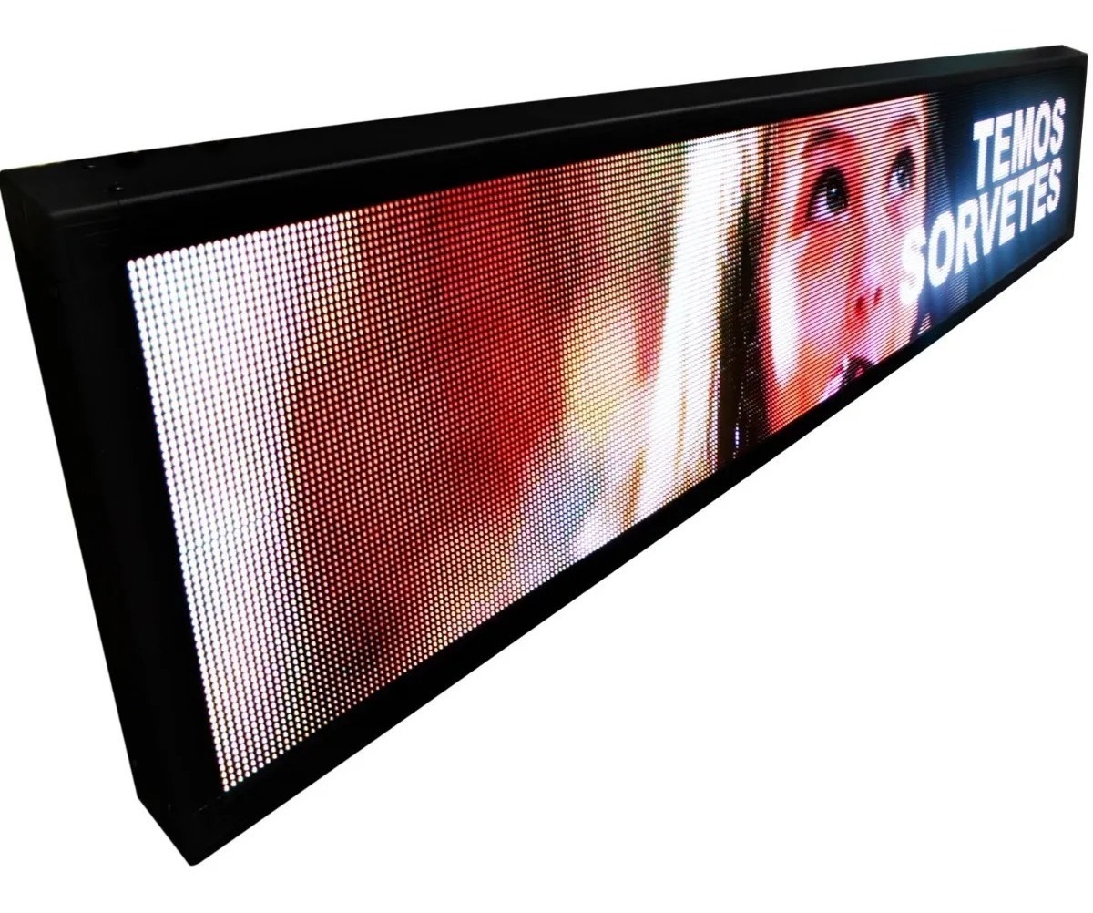 Painel Telão De Led P5 135 X 40cm Full Color Vídeos Rgb Mercado Livre