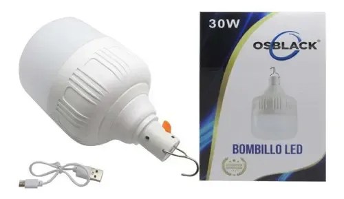 Bombillo Led 30w Recargable De Emergencia | MercadoLibre