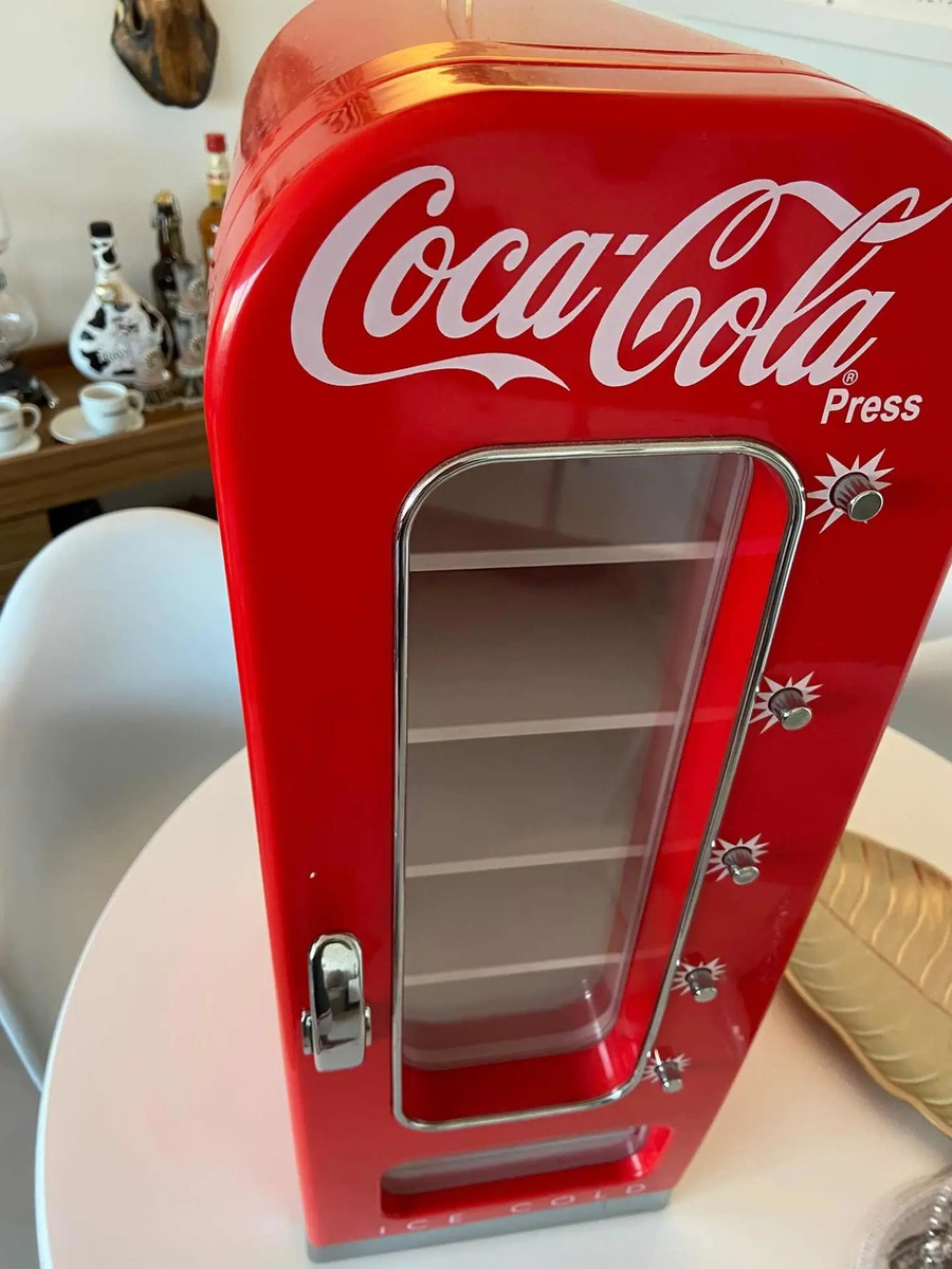 Cooler Mini Vending Machine Coca Cola Frigobar 10 Latas Mercado Livre