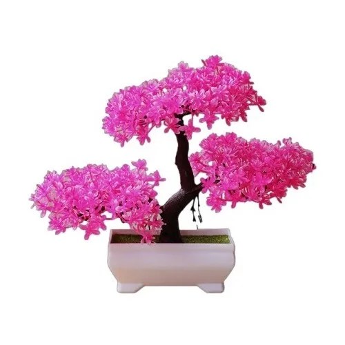 Árbol Bonsai Artificial Yun Song Rosa Decoración Meses sin interés