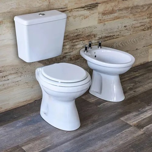 Juego Baño Completo Inodoro Bidet Mochila Vanitory Griferia | Tioso Hogar