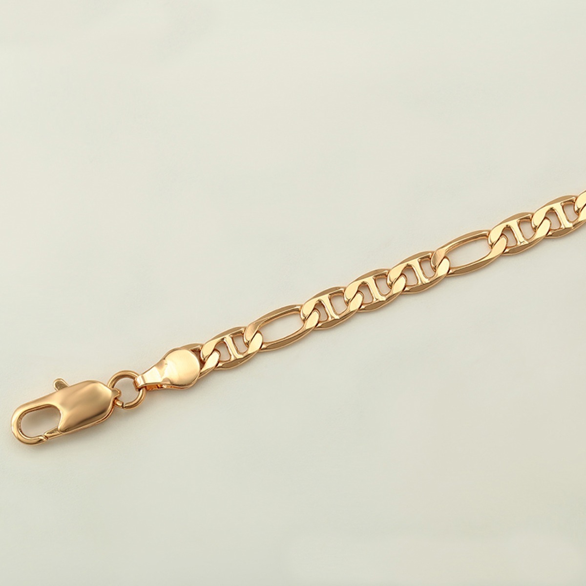 Fina Cadena Hombre De Oro 18k Laminado Gucci De 60cm X 5mm Meses sin