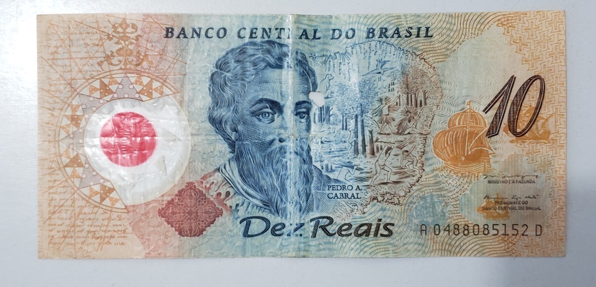 CÃ©dula Nota De 10 Reais PlÃ¡stica Brasil 500 Anos Mercado Livre