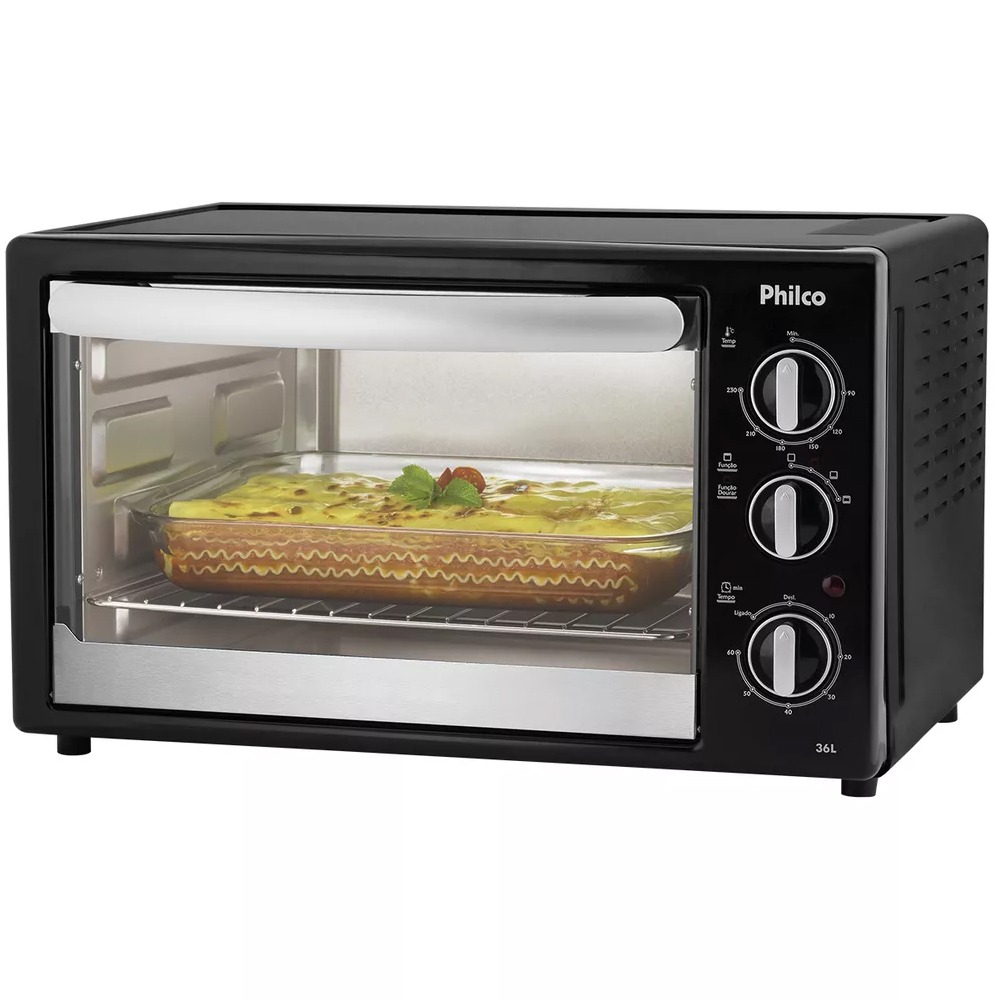Forno Elétrico Philco 36 Litros Com Timer Preto 127v Mercado Livre