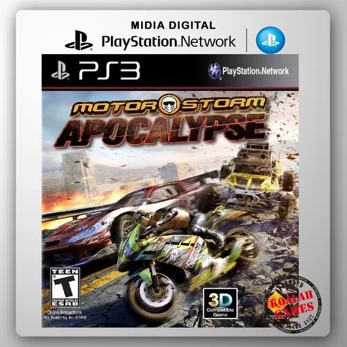 Motorstorm Apocalypse Ps3 Jogo Digital Parcelamento sem juros